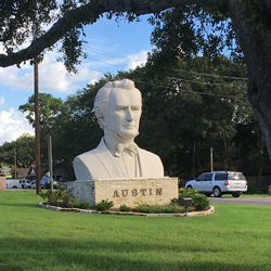 Stephen F Austin Bust in Bellville Texas