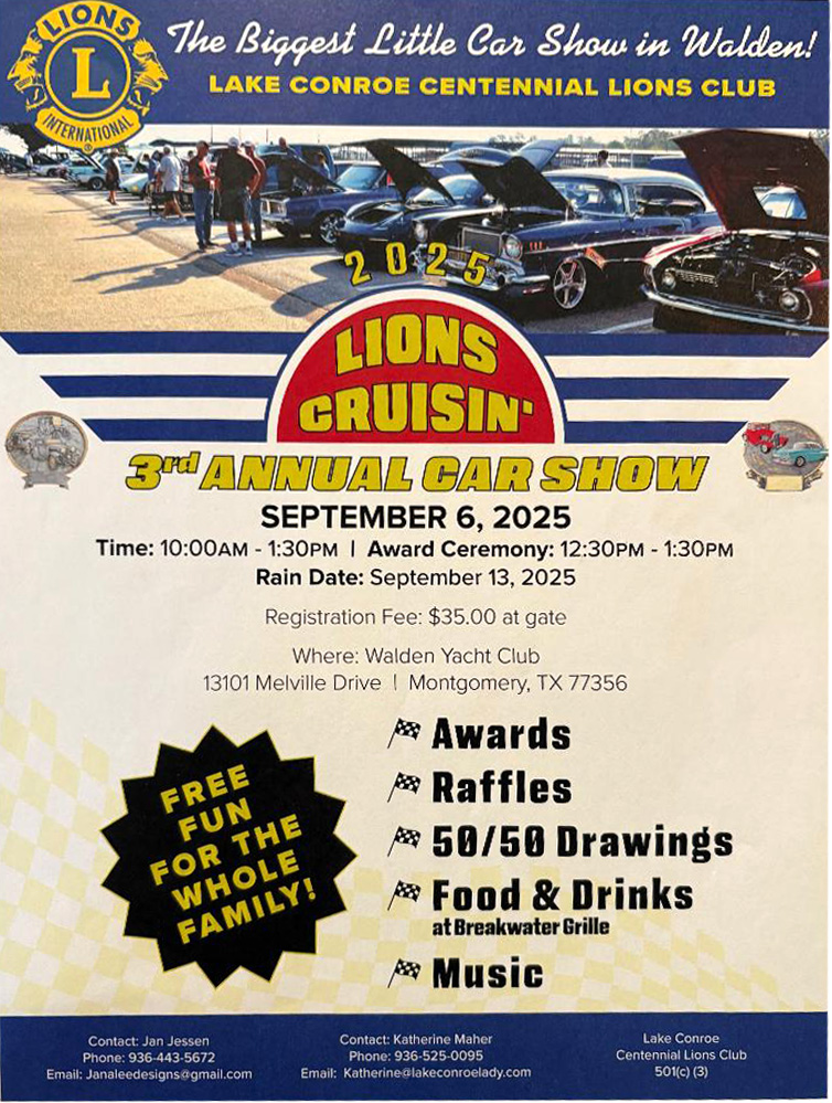 Conroe Lions Club Car Show