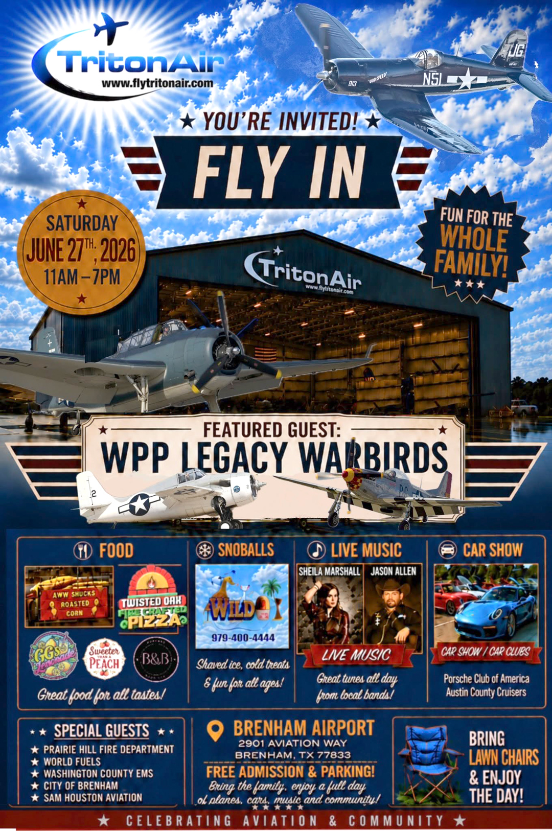 Triton Air Fly In & Car Show Brenham Texas